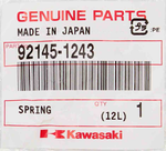 Genuine Kawasaki Spring PN 92145-1243