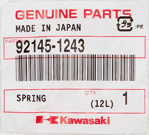 Genuine Kawasaki Spring PN 92145-1243