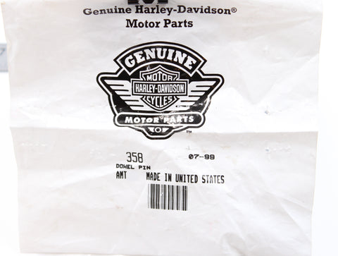Genuine Harley-Davidson Dowel Pin Part Number - 358 (Pack of 2)