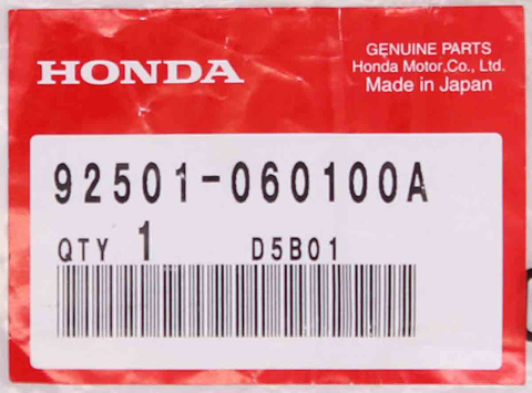 Genuine Honda Bolt Part Number - 92501-06010-0A