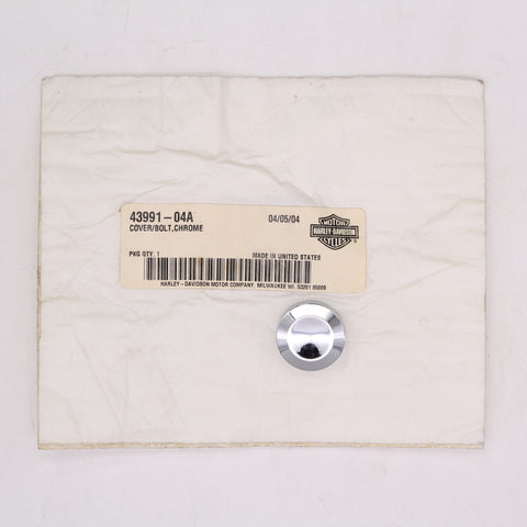 Genuine Harley-Davidson Chrome Bolt Cover PN 43991-04A