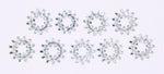 1/4" External Tooth Lockwashers (9 Pack) Part Number - 7229W For Harley-Davidson