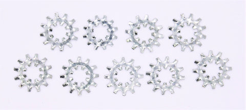 1/4" External Tooth Lockwashers (9 Pack) Part Number - 7229W For Harley-Davidson