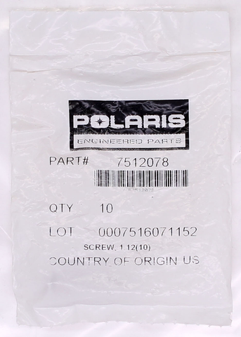 Polaris Screw PN 7512078