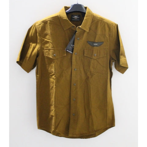 Harley-Davidson Utility Canvas Short Sleeve Shirt Size Medium 96541-19VM/000M