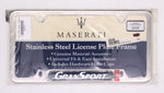 Maserati Polished License Plate Frame PN 2018108