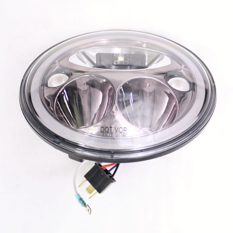 Custom Dynamics Headlight Trubeam 7" Black Part Number - 20011262