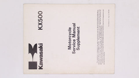 Kawasaki 1990  Service Manual Supplement PN 99924-1132-51