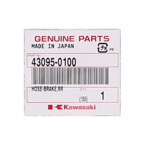 Genuine Kawasaki Brake Hose Part Number - 43095-0100