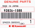 Kawasaki KA SPACER,39X50X0.60 PN 92026-1508
