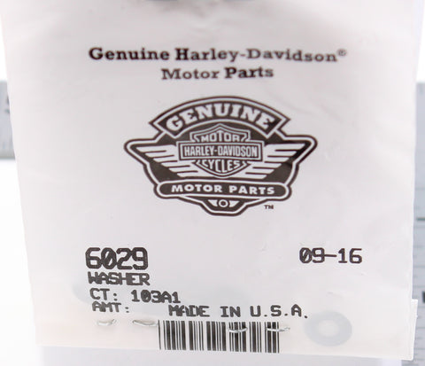 Genuine Harley-Davidson Washer Part Number - 6029 (Pack of 4)