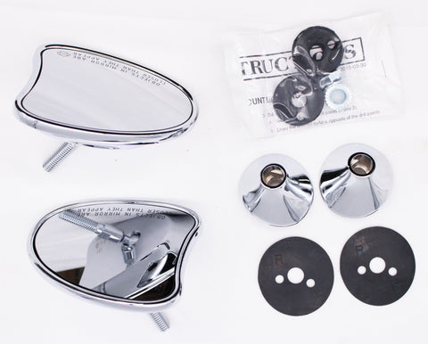 Harley-Davidson Tapered Fairing Mount Mirrors (Chrome) PN 56000098A