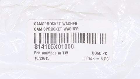 Cam Sprocket Washer Part Number - S14105X01000 For Can-Am
