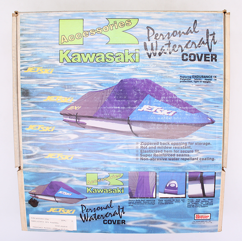 Kawasaki Purple/ Yellow Watercraft Cover PN W99995-550