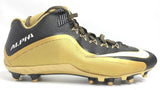 Nike Alpha 3/4 Black and Gold Football Cleats - Size 13.5