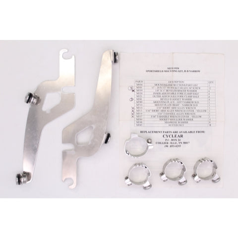 Memphis Shades Windshield Kit H-D Narrow PN MEM9930 (Missing Parts)