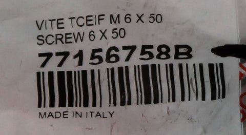 Screw 6x50 Part Number - 77156758B For Ducati