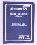 Suzuki OEM Suzuki 99923-03901 Ready Reference Manual 1990 L Model