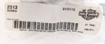 Genuine Harley-Davidson Screw Part Number - 2513 (Pack of 2)
