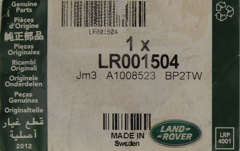 Genuine Land Rover O-Ring Part Number - LR001504