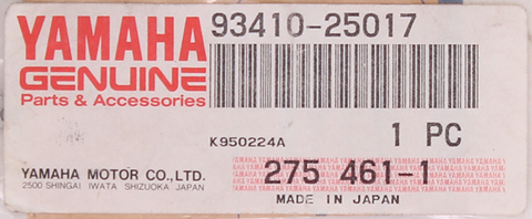 Yamaha YA CIRCLIP,S-TYPE PN 93410-25017-00