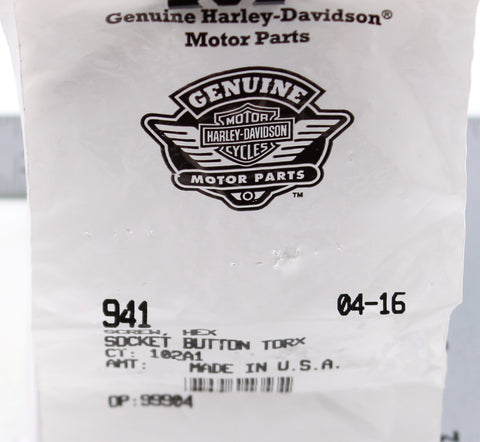 Genuine Harley-Davidson Hex Socket Button Torx Screw PN 941