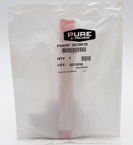Genuine Polaris Adhesive Red Reflector PN 2670070