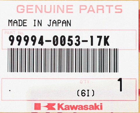 Genuine Kawasaki Tandem Grip Kit Part Number - 99994-0053-17K