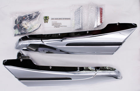 Parts Unlimited/Drag Specialties Extensions S-Bag14-Rg Chr PN 35011112
