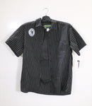 Arctic Cat Cathead Black Striped Shop Shirt - Size LG Part Number - 5239-234