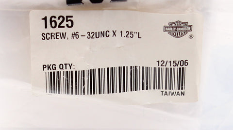 Rear Speaker Trim Screw Part Number - 1625 For Harley-Davidson
