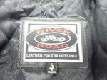 River Road Black Leather Race Motorcycle Jacket Small PN 091547