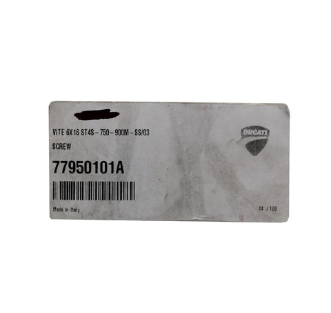 Genuine Ducati Screw Part Number - 77950101A