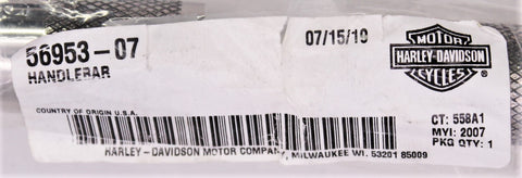 Genuine Harley-Davidson Handlebar PN 56953-07