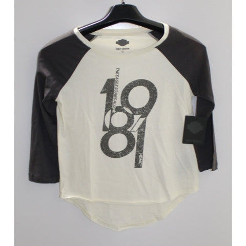 Harley-Davidson Baseball Tee Size Extra Small Part Number - 96182-17VW/002S