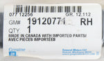 GM Molding Part Number - 19120771