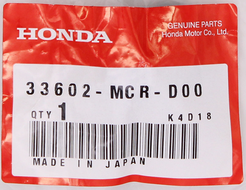 Genuine Honda Washer Part Number - 33602-MCR-D00