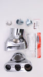 Kuryakyn Chrome Triple Straight Outlet Exhaust Muffler Tips for Honda GW 7604