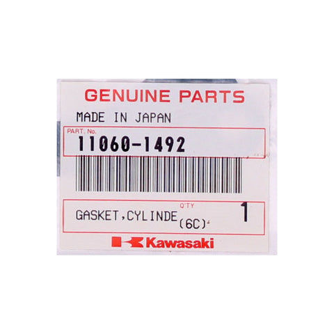 Genuine Kawasaki Cylinder Gasket Part Number - 11060-1492