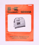 NOS OEM Kawasaki GA550A Portable Generator Owners Manual 15pgs 99920-2054