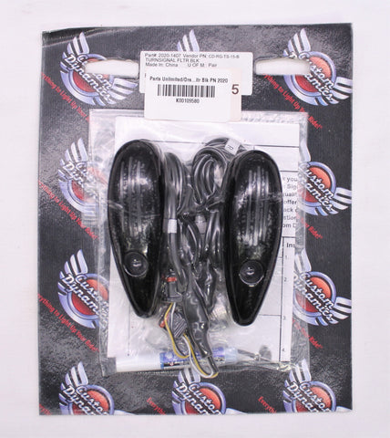 Custom Dynamics Turn Signal Fltr Blk Part Number - 20201407