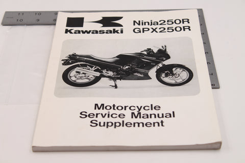 Genuine Kawasaki Motorcycle Service Manual Supplement PN 99924-1109-66 (Pack of 1)
