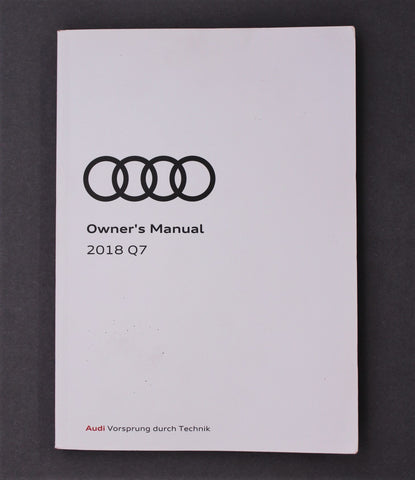 Audi Owner's Manual Part Number - 4M0012721BD
