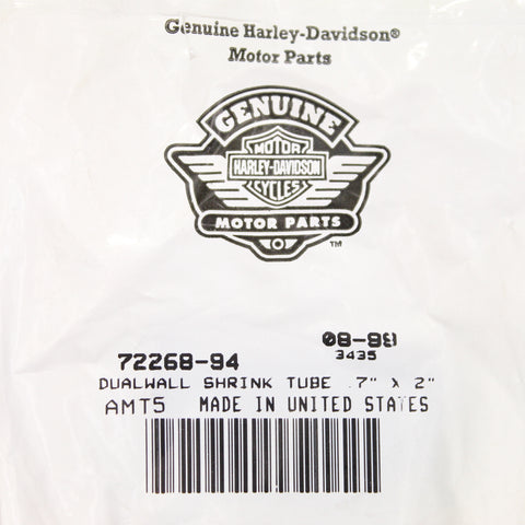 Harley-Davidson Heat Shrink 7"x2" Tube Part Number - 72268-94