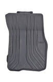 GENUINE BMW GROUP, BLACK RUBBER ALL-WEATHER FRONT FLOOR MATS SET, PN 51472285310