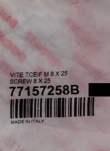 Genuine Ducati TCEIF Screw M8x25 Part Number - 77157258B