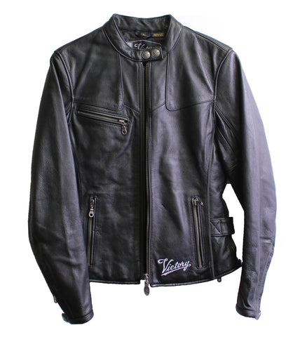 Victory Motorcycle Women's Genuine Leather Jacket Size L 200806