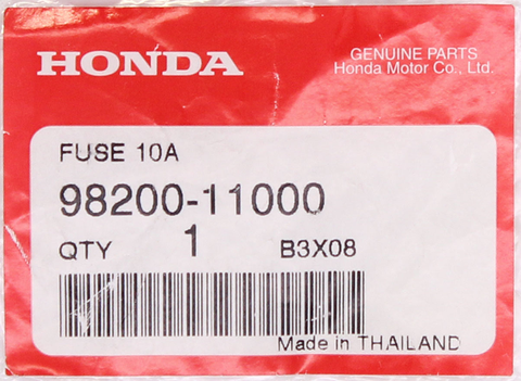 Honda Fuse 10A Part Number - 98200-11000