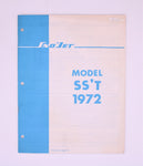 Kawasaki 1972 SS'T Parts Catalog for Snow Jet PN 209288
