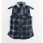 Harley-Davidson Blue & Black Plaid Shirt Size S Part Number - 96112-18Vw/000S